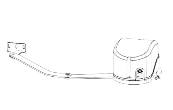 24VDC enkelvoudige automatische schommelpoortopener 300 kg met handmatige sleutel